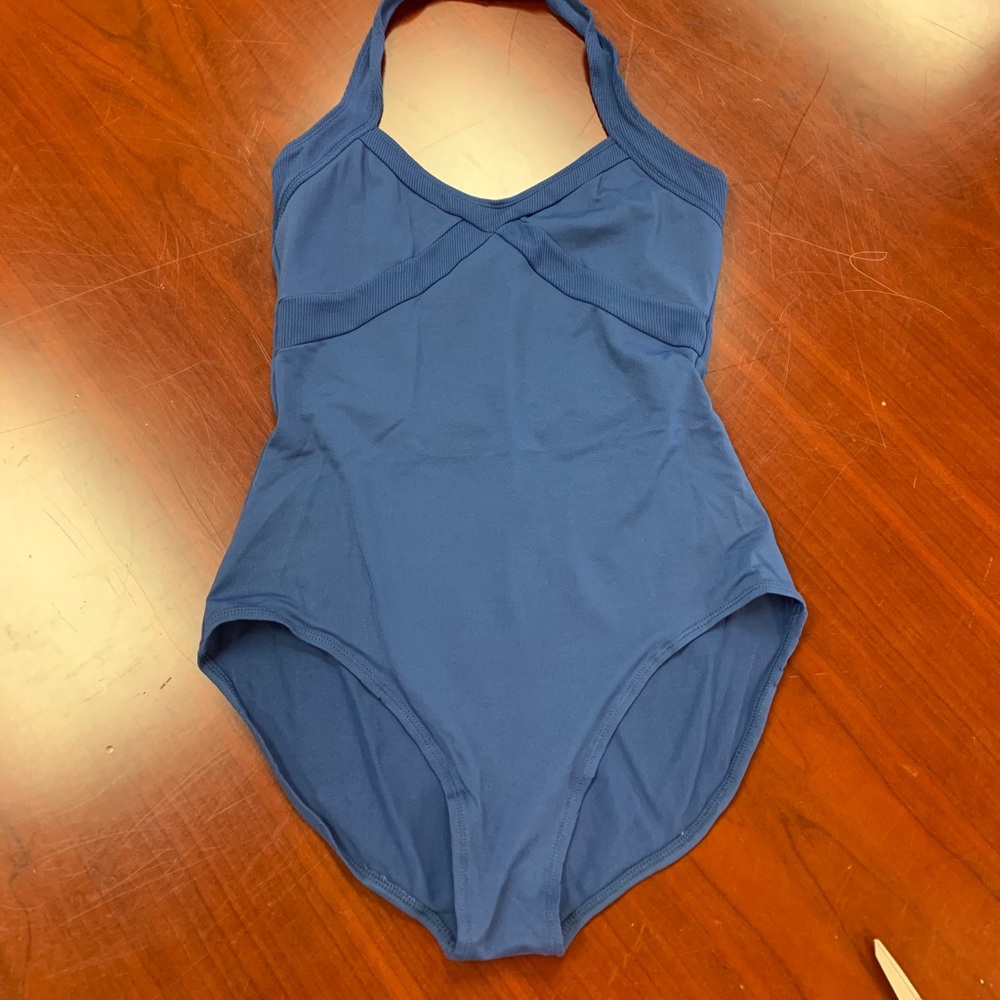 NWT Harmonie Leo Halter Leotard sz L